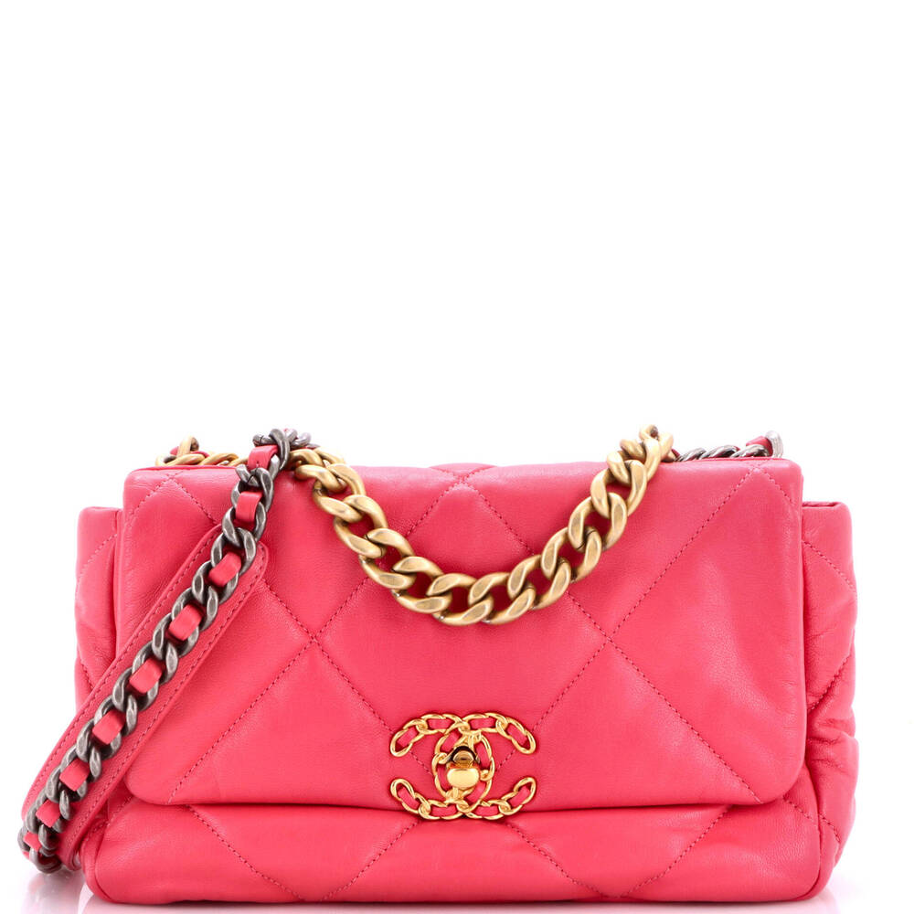 Chanel Medium 19 Flap Bag Quilted Leather